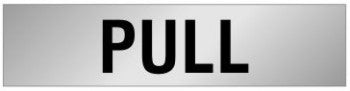 ALUMINIUM ADHESIVE LABEL 230 X 55 PULL