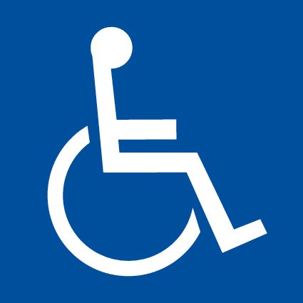 ENGRAVED DISABLED PICTO RESTROOM 150 X 150