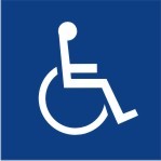 ENGRAVED DISABLED PICTO RESTROOM 90X90