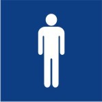 ENGRAVED MALE PICTO RESTROOM 90 X 90