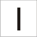ENGRAVED LETTER "I" 90 X 90