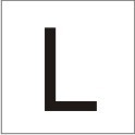 ENGRAVED LETTER "L" 90 X 90