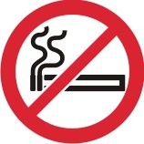 NO SMOKING PROHIBITION DISC