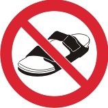 NO SANDLES PROHIBITION DISC