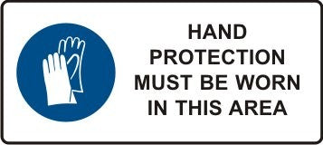 HAND PROTECTION MUST BE WORN IN THIS AREA WITH PICTO