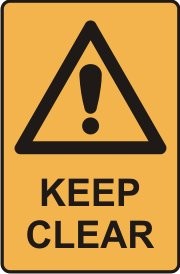 KEEP CLEAR WITH PICTO