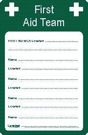 FIRST AID TEAM DETAILS