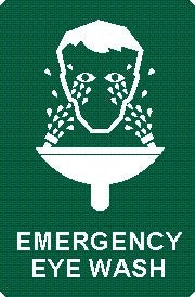 EMERGENCY EYE WASH WITH PICTO
