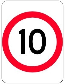 10 KPH SPEED LIMIT