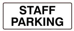 STAFF PARKING 180 x 450
