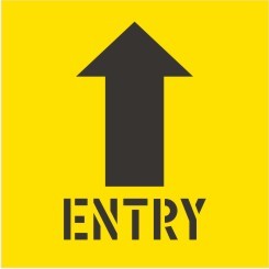 ENTRY WITH ARROW STENCIL 650 X 650