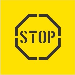 STOP PICTO STENCIL 650 X 650