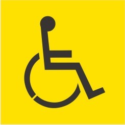DISABLED PICTO STENCIL 650 X 650