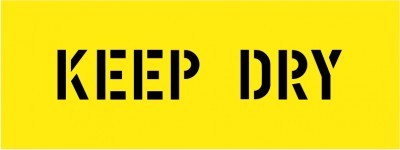 KEEP DRY STENCIL 400 X 150