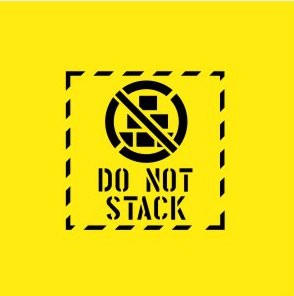 DO NOT STACK WITH PICTO STENCIL 300 X 300