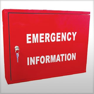 EMERGENCY INFORMATION CABINET W425 X H350 X D100