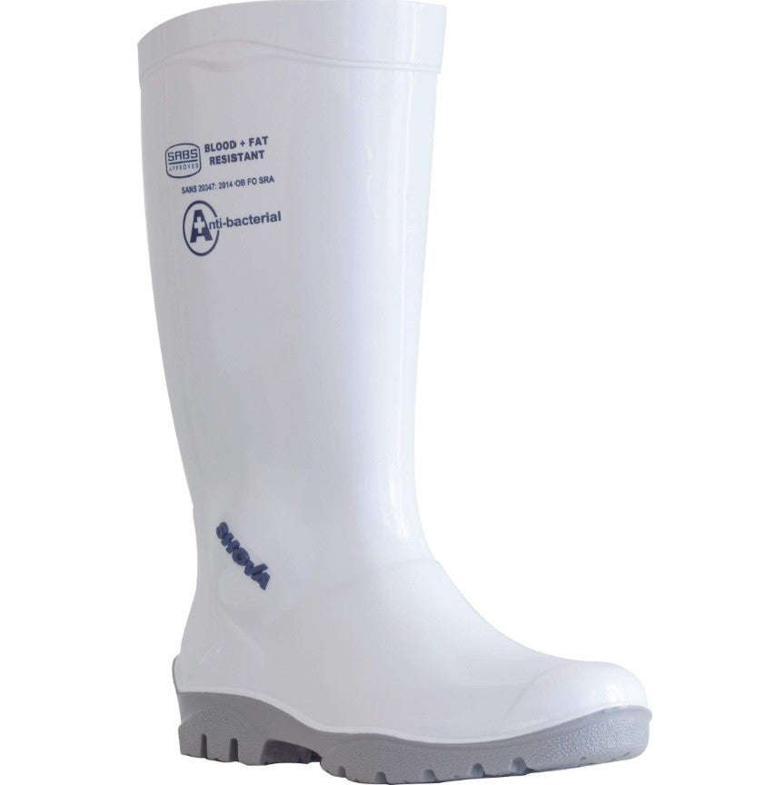 SHOVA ANTIBACTERIAL GUMBOOTS - WHITE - size 9