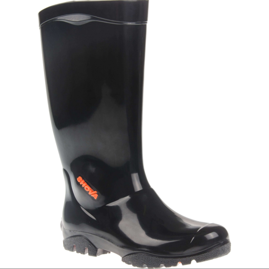 SHOVA ANTIBACTERIAL GUMBOOTS - BLACK