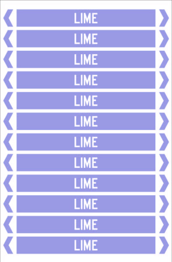 LIME 12 X 100 - PACK OF 5