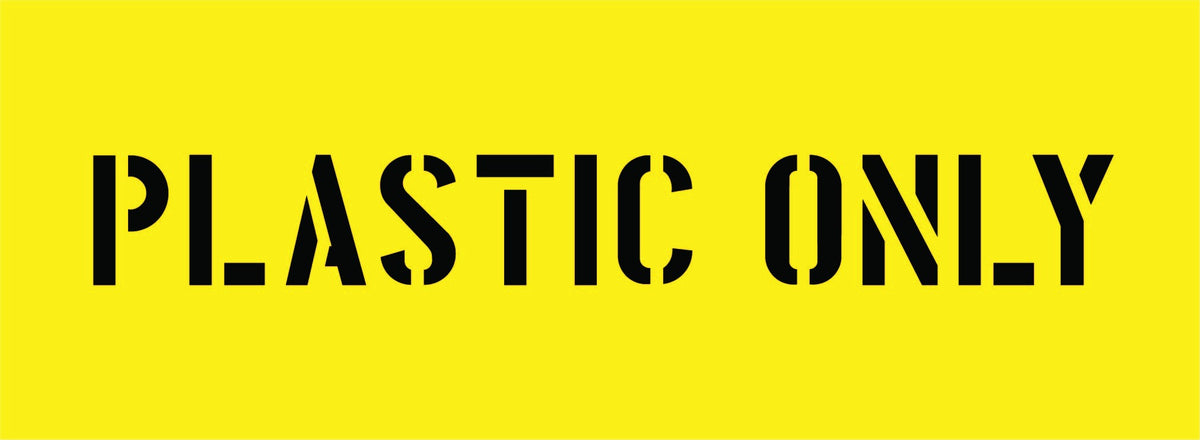 PLASTIC ONLY STENCIL 600 X 220