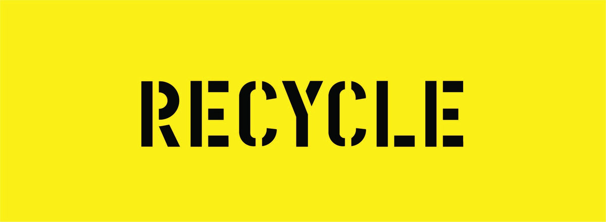 RECYCLE STENCIL 600 X 220