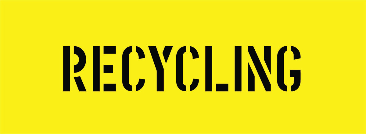 RECYCLING STENCIL 600 x 220