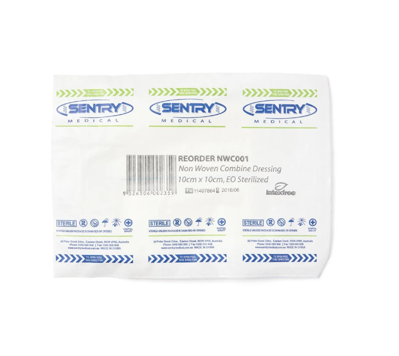 COMBINE DRESSING PAD 10CM X 10CM