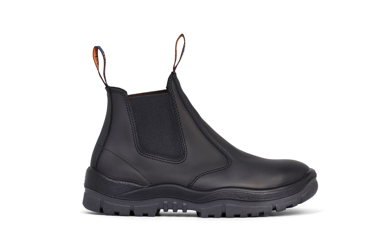 MONGREL BLACK ELASTIC SIDE SAFETY BOOT