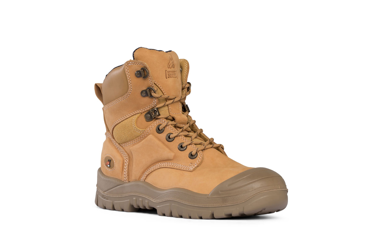 MONGREL HIGH LEG LACE UP BOOT W/ SCUFF CAP