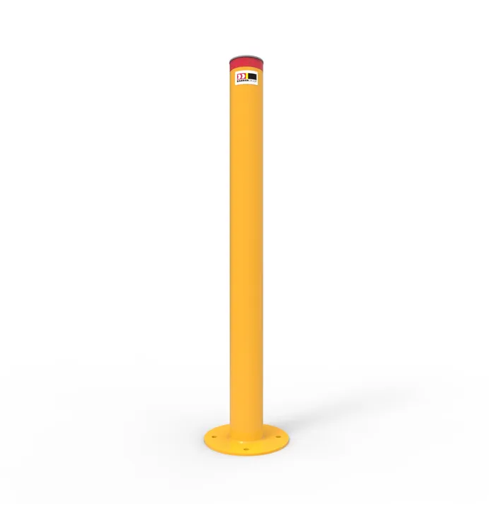 BOLLARD 90MM SURFACE MOUNTED - GALVANISED AND POWDER COATED