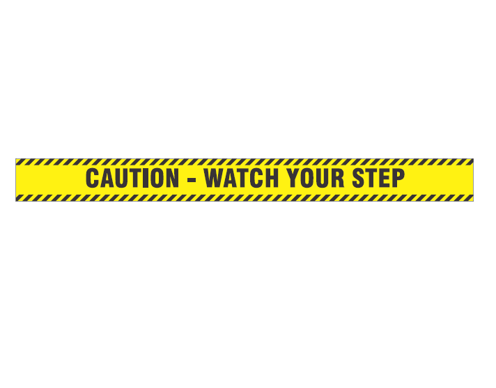 FLOOR MARKING TAPE CAUTION WATCH YOUR STEP ADHESIVE LABEL 50 X 1200