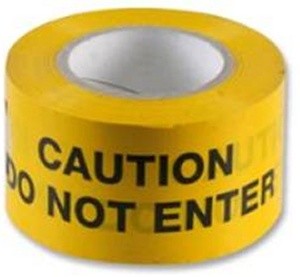 CAUTION DO NOT ENTER BARRIER TAPE