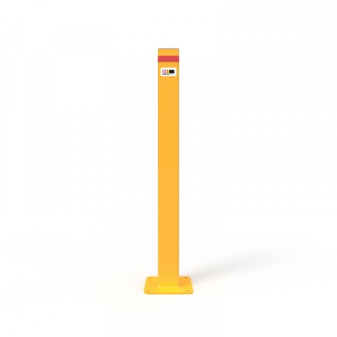 BOLLARD 90MM SQUARE SURFACE MOUNTED