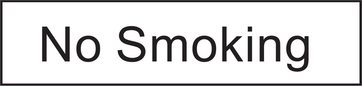 ENGRAVED NO SMOKING 200 X 48