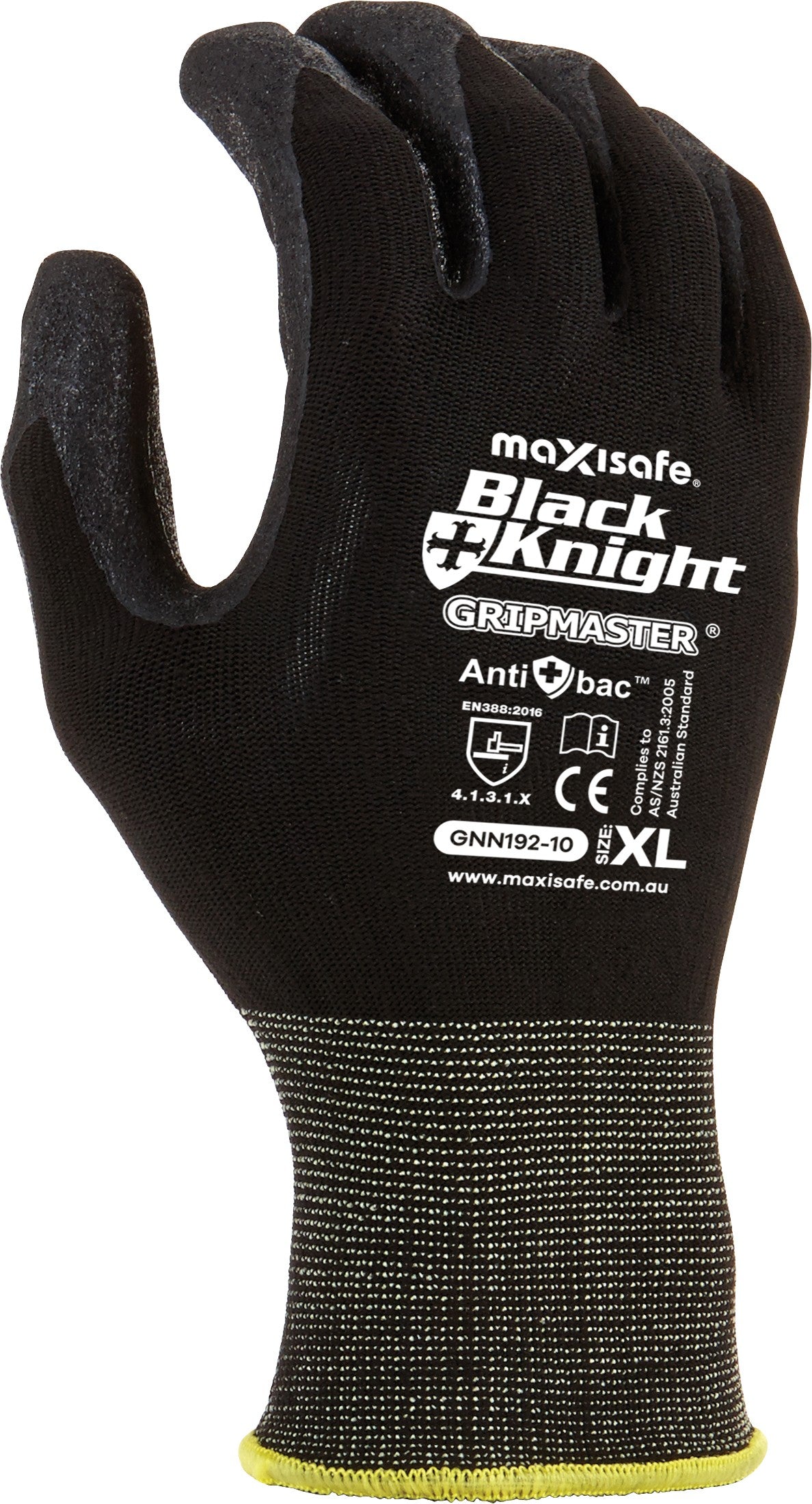 MAXISAFE BLACK KNIGHT GRIP MASTER SAFETY GLOVE