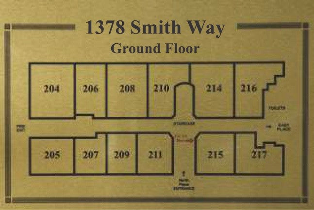 TAMPER PROOF METAL SIGNAGE FLOOR PLAN