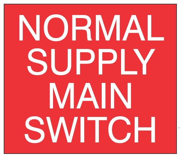 ENGRAVED UTILITY IDENTIFICATION LABEL SOLAR