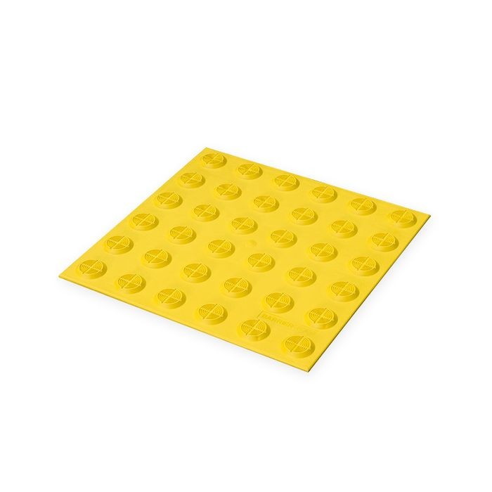 WARNING TACTILE PAD 300 X 300MM - YELLOW TPU