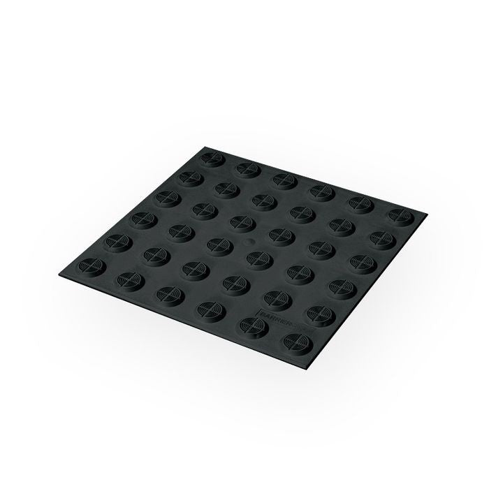 WARNING TACTILE PAD 300 X 300MM - BLACK TPU