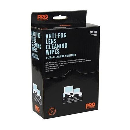 PROCHOICE ANTI-FOG LENS WIPES - BOX OF 100