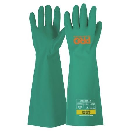 PROCHOICE 45CM GREEN NITRILE GAUNTLET GLOVES