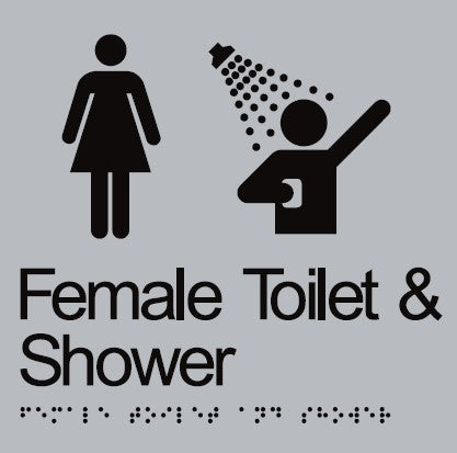 BRAILLE FEMALE TOILET & SHOWER 180 X 180