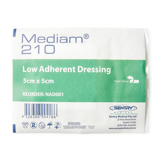 LOW-ADHERENT DRESSING 5CM X 5CM