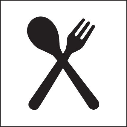 ENGRAVED FOOD CUTLERY PICTO 150 X 150