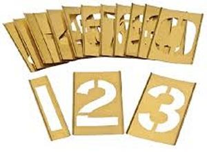 INTERLOCKING STENCIL 0 - 9 125MM