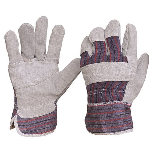 PROCHOICE CANDY STRIPE COTTON & LEATHER GLOVE LARGE