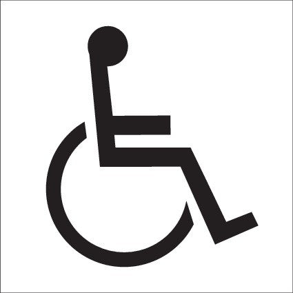ENGRAVED DISABLED PICTO RESTROOM 150 X 150