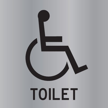 ENGRAVED TOILET DISABLED PICTO RESTROOM 150 X 150