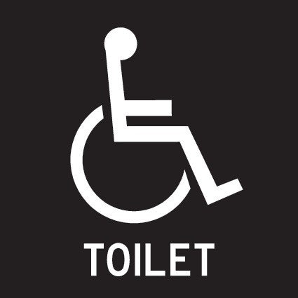 ENGRAVED TOILET DISABLED PICTO RESTROOM 150 X 150