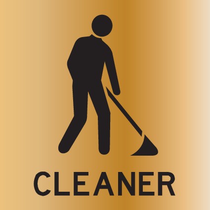 ENGRAVED CLEANER WITH PICTO 150 X 150